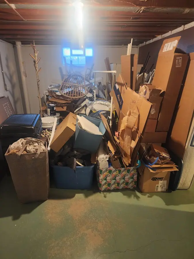 Roll-off dumpster container at job site for Construction Dumpster Rental in Fort Hunt